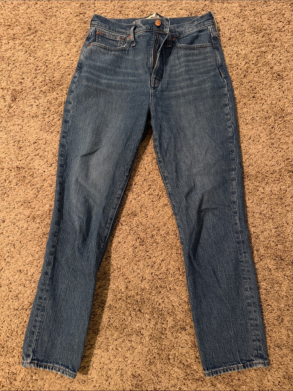 Women’s Straight-Leg High-Rise Jeans - Medium Blue